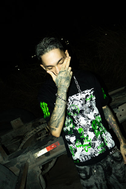 TSHIRT WORLD COLLAPSE PRETA