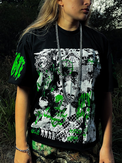 TSHIRT WORLD COLLAPSE PRETA