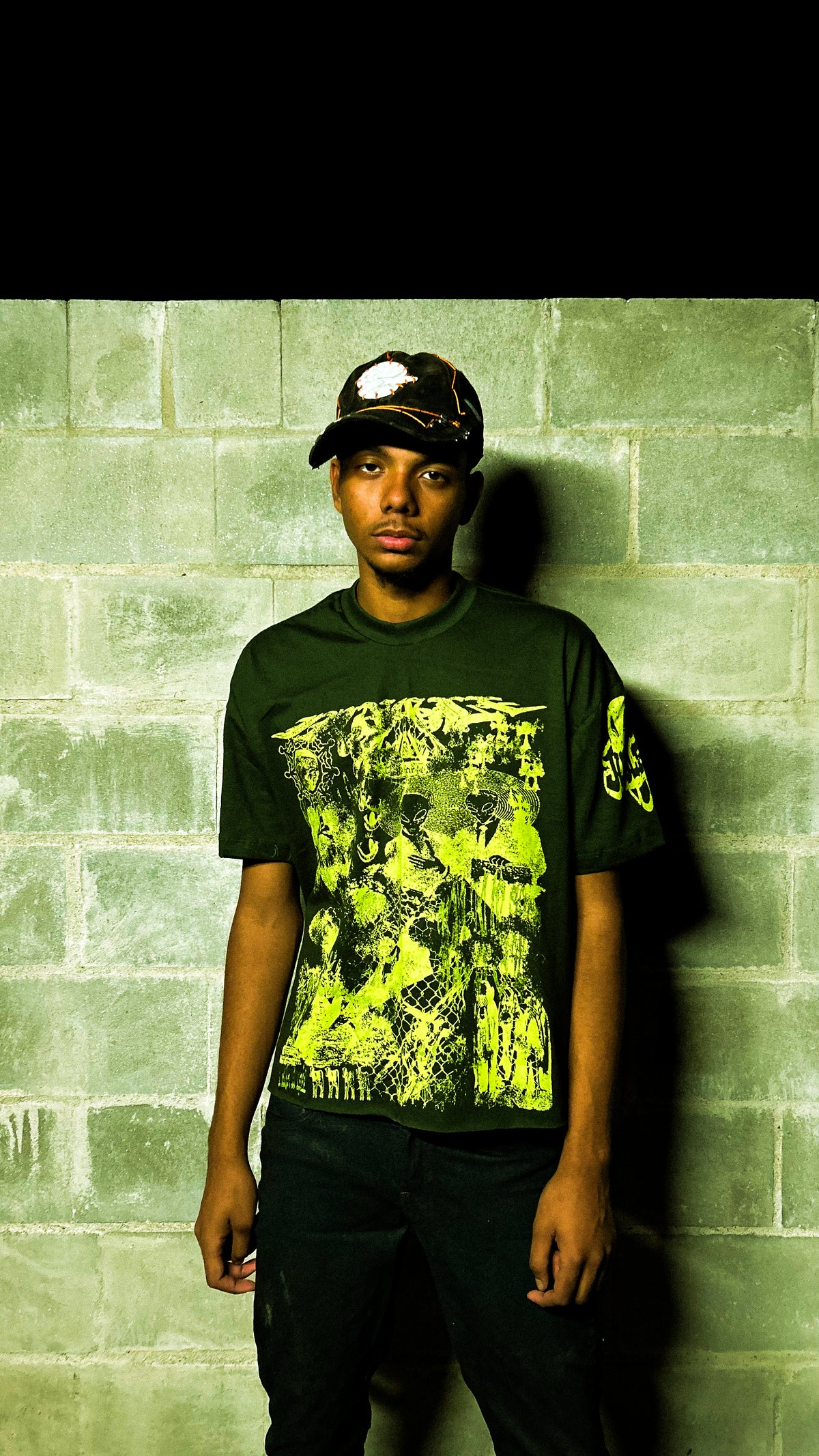 TSHIRT WORLD COLLAPSE VERDE