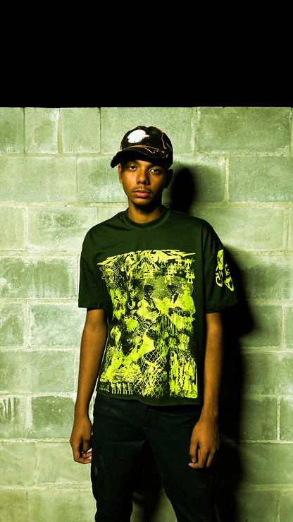 TSHIRT WORLD COLLAPSE VERDE