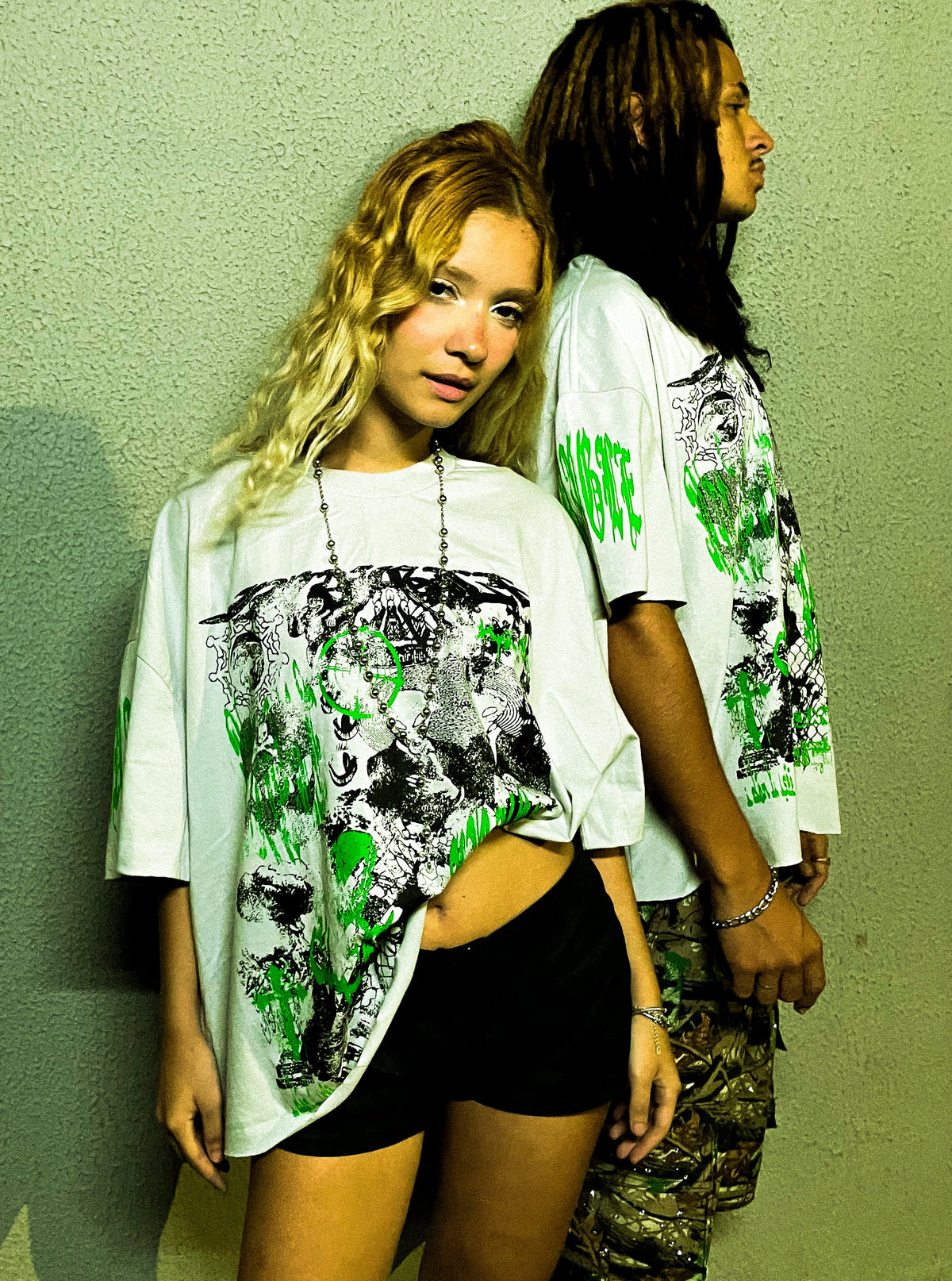 TSHIRT WORLD COLLAPSE CINZA