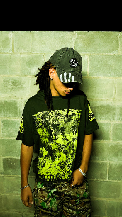 TSHIRT WORLD COLLAPSE VERDE