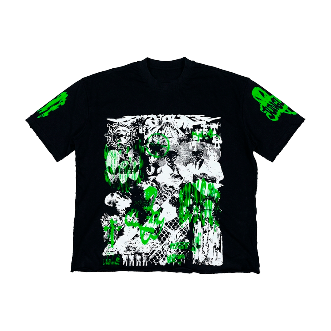 TSHIRT WORLD COLLAPSE PRETA