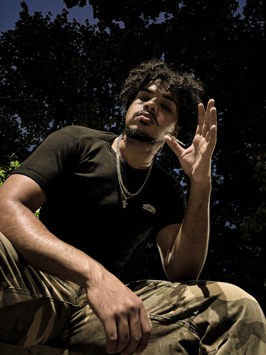 SLIM FIT JUNGLE LOGO PRETA