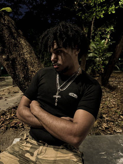SLIM FIT JUNGLE LOGO PRETA